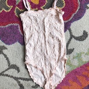 Free People pink bodysuit NEVER BEEN WORN XS/S